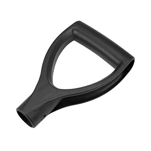 Shovel D Grip Handle 32mm Inner Diameter PVC for Digging Raking Tool Black